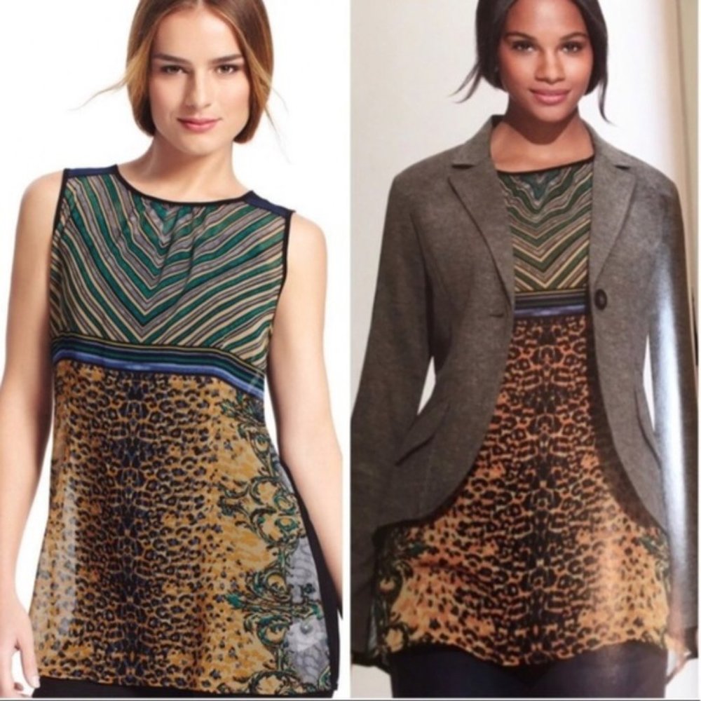 Cabi #565 Buchanan Sleeveless Tunic Tank Top M